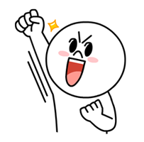 주먹을 들고 의욕을 보이는 문