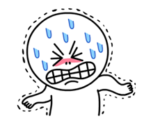진땀을 흘리는 문